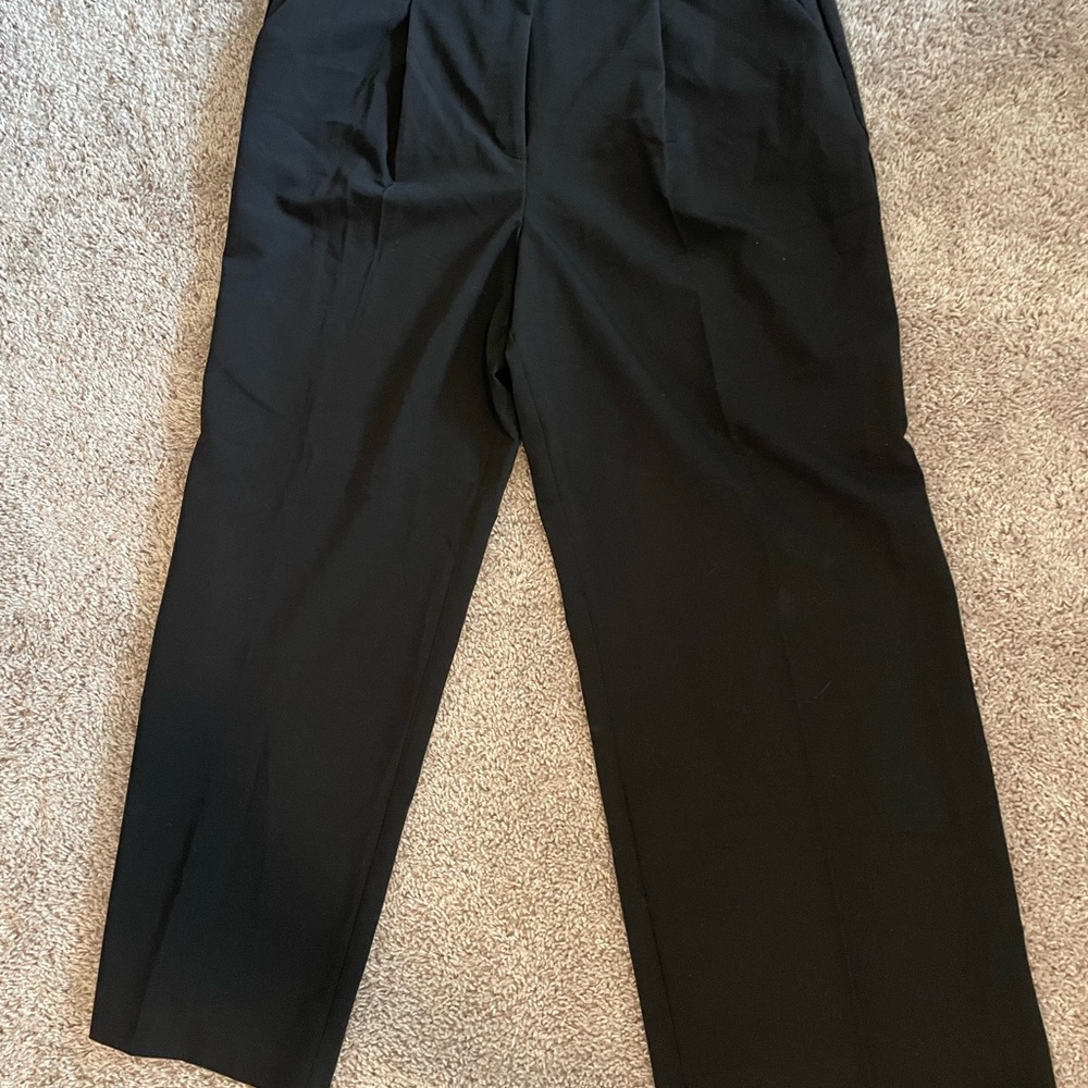 LOFT High-Rise Black Trousers